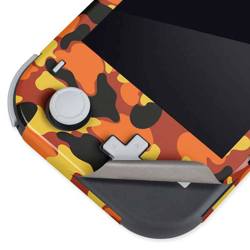 Orange Camo Nintendo Switch Lite Skin